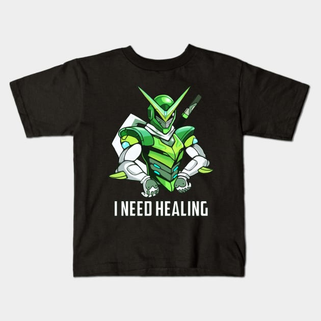 Genji Sentai Kids T-Shirt by danddurand